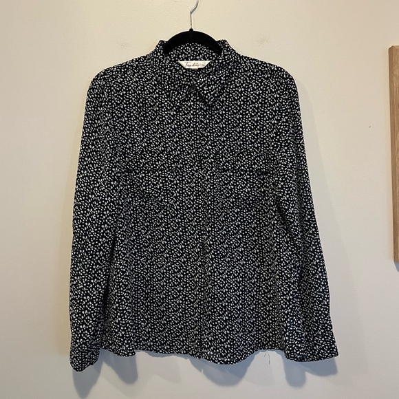 Vintage Spotted Chiffon Blouse - Picture 1 of 2
